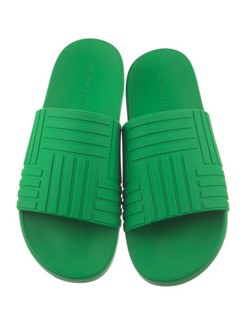 Bottega Veneta Intrecciato Weave Rubber Slides