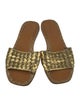 Bottega Veneta Intrecciato Weave Leather Slides
