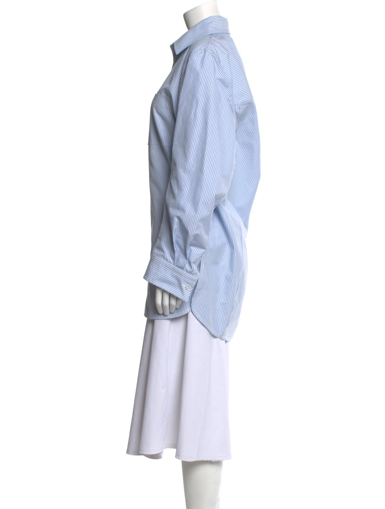 Bottega Veneta 2022 Striped Button-Up Top