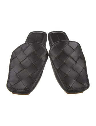 Bottega Veneta Intrecciato Weave Leather Mules