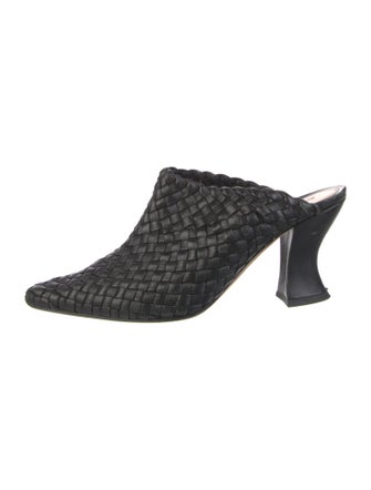 Bottega Veneta Intrecciato Weave Leather Mules
