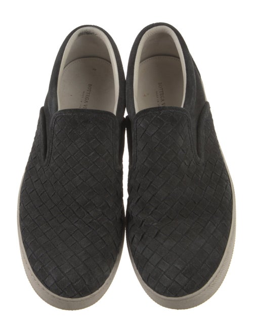 Bottega Veneta Intrecciato Weave Suede Sneakers
