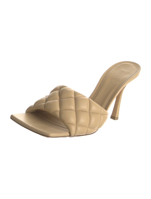 Bottega Veneta Quilted Pattern Leather Slides