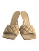 Bottega Veneta Quilted Pattern Leather Slides