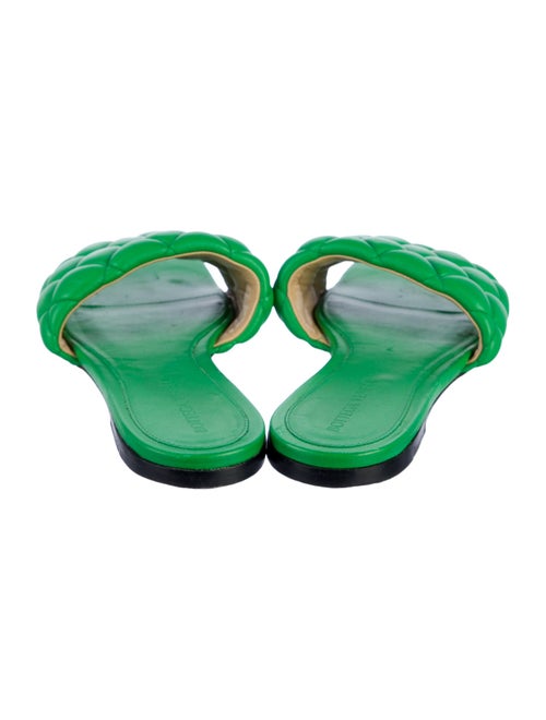 Bottega Veneta Quilted Pattern Leather Slides