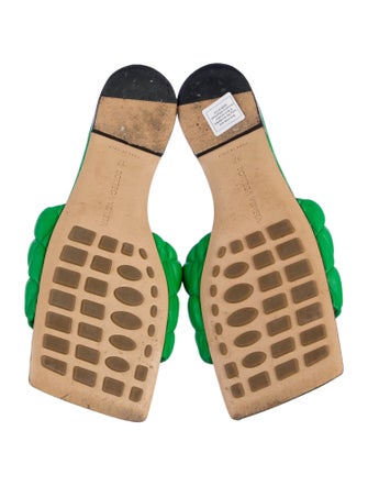 Bottega Veneta Quilted Pattern Leather Slides