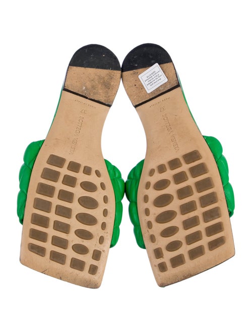 Bottega Veneta Quilted Pattern Leather Slides
