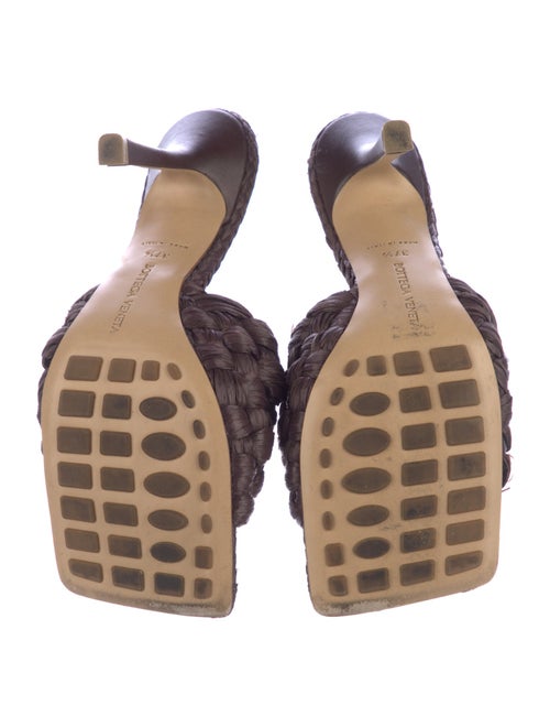 Bottega Veneta Intrecciato Weave Straw Slides