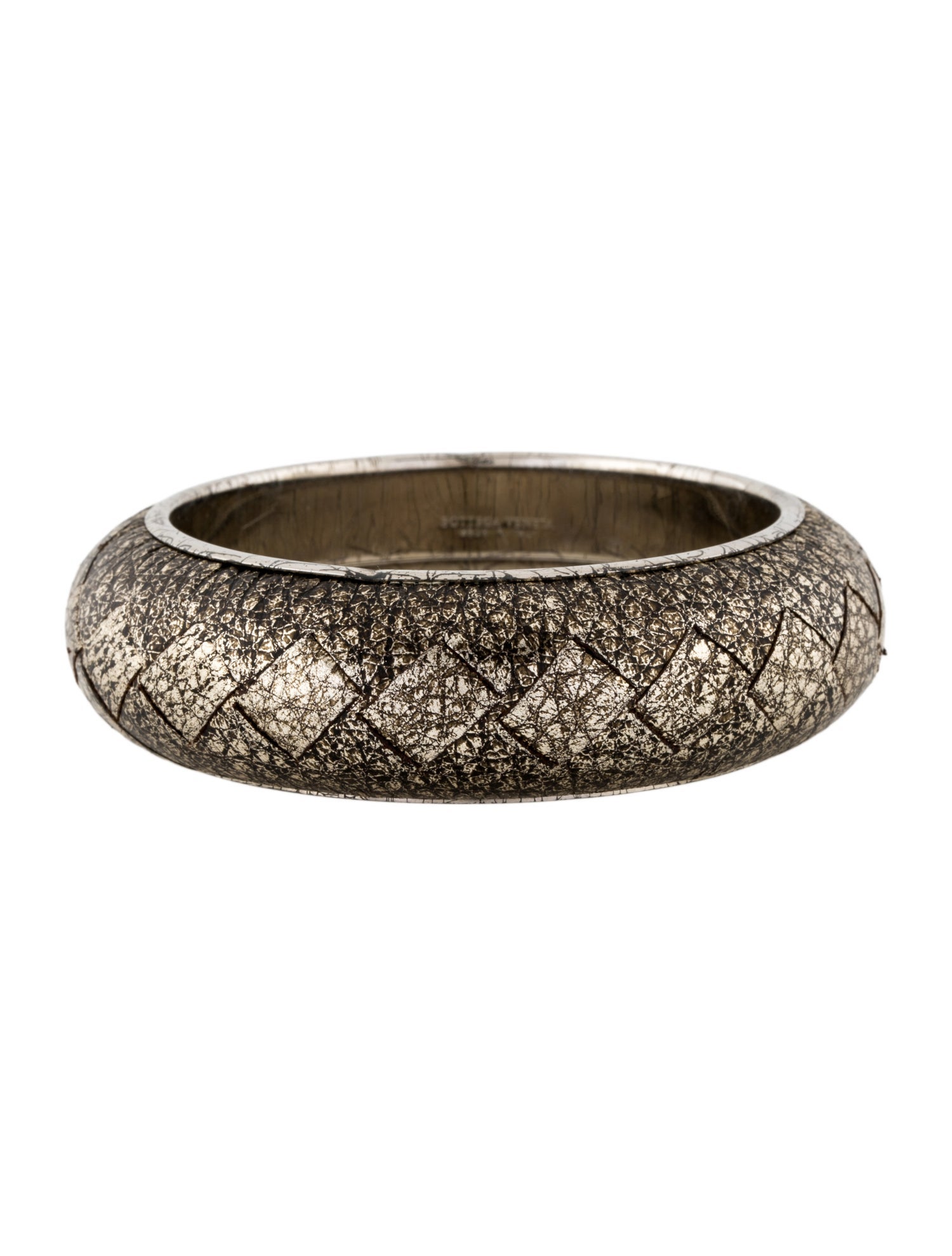 Bottega Veneta Intrecciato Leather Bangle