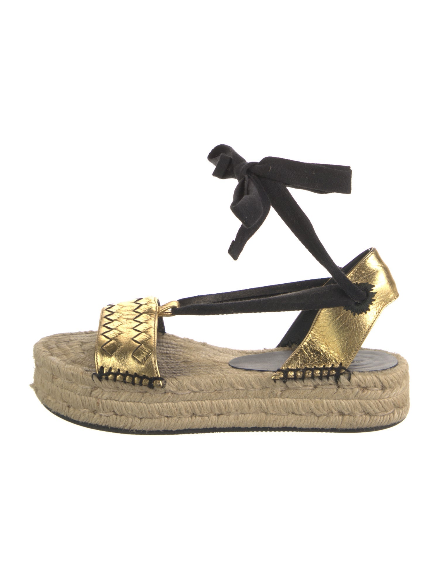 Bottega Veneta Intrecciato Weave Leather Espadrilles