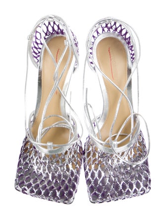 Bottega Veneta Mesh Mesh Accents D'Orsay Pumps