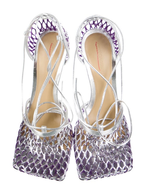 Bottega Veneta Mesh Mesh Accents D'Orsay Pumps
