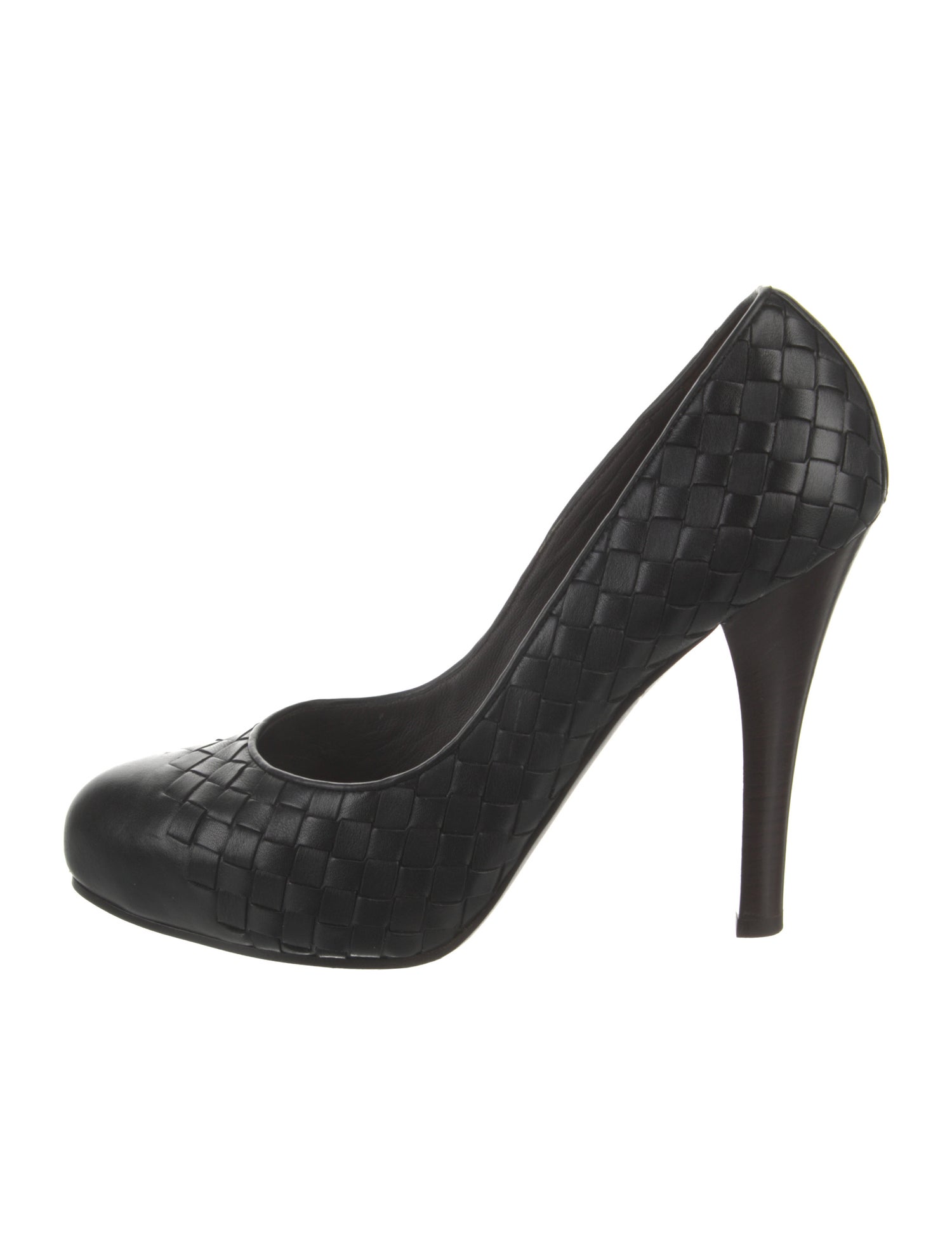 Bottega Veneta Intrecciato Weave Leather Pumps