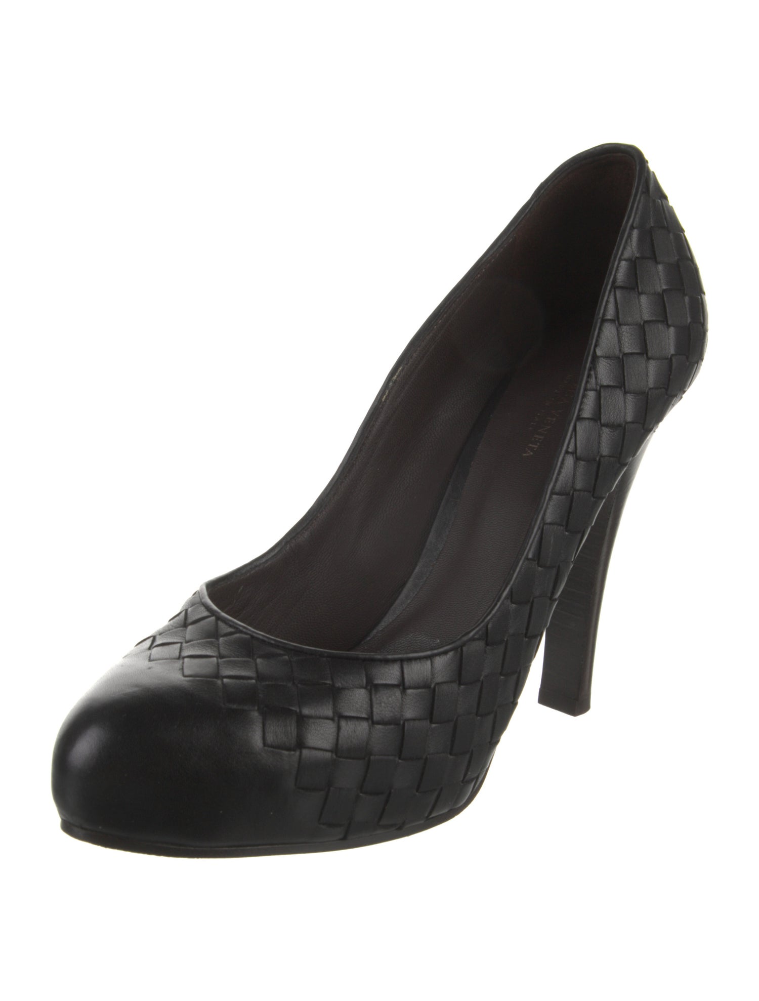 Bottega Veneta Intrecciato Weave Leather Pumps
