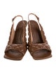 Bottega Veneta Leather Slingback Sandals