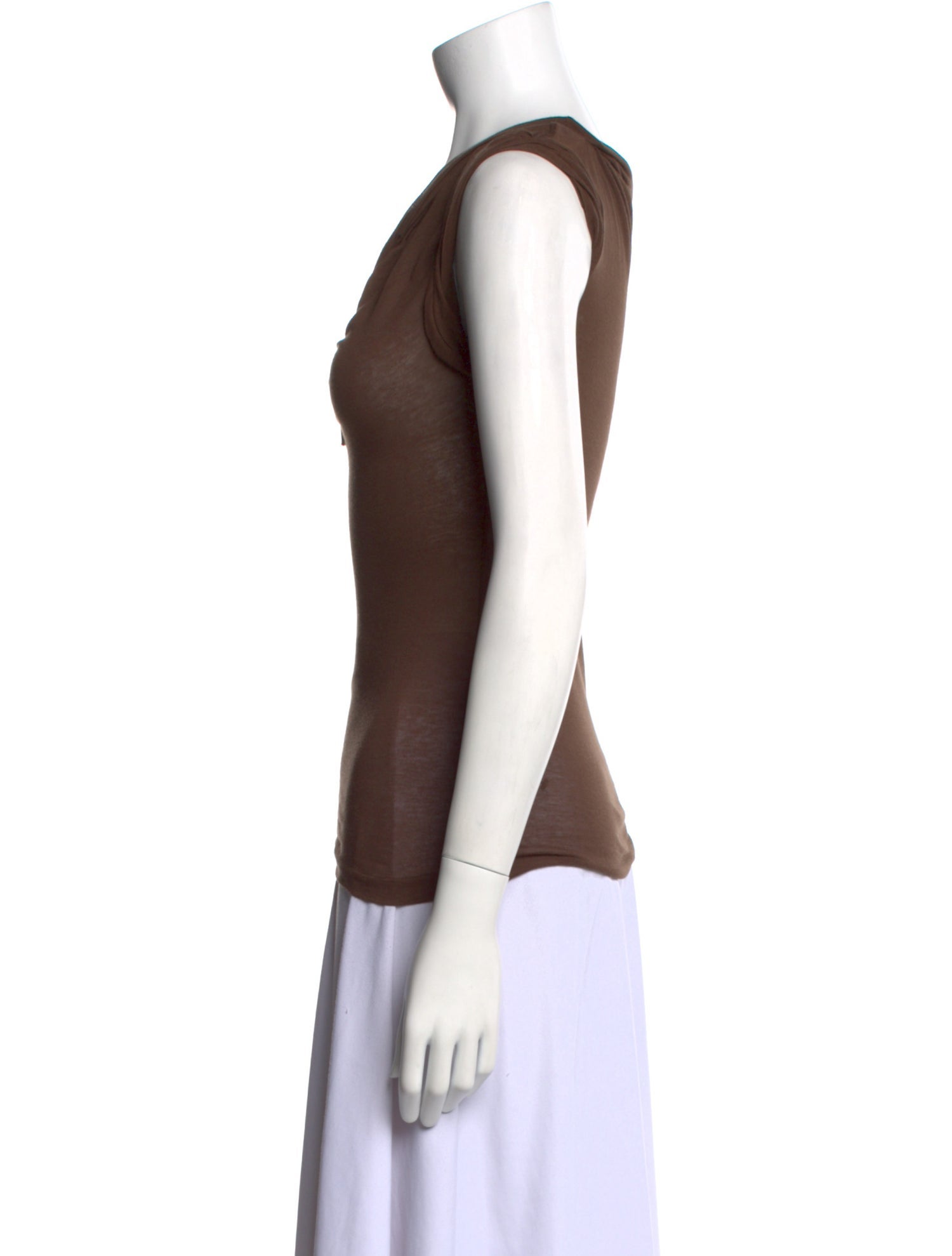 Bottega Veneta Cowl Neck Sleeveless Top