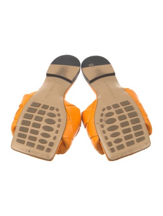 Bottega Veneta Intrecciato Weave Leather Slides