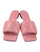 Bottega Veneta Quilted Pattern Leather Slides