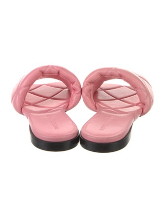 Bottega Veneta Quilted Pattern Leather Slides