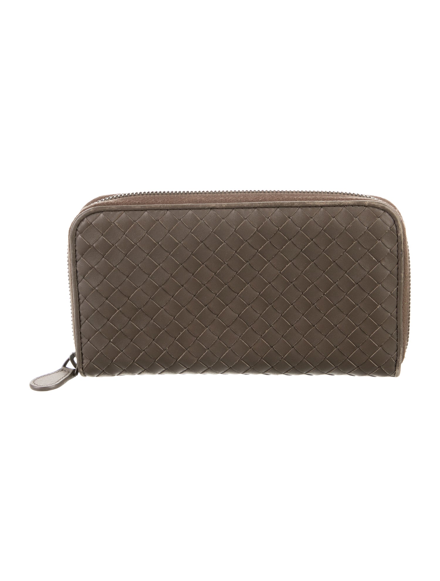 Bottega Veneta Intrecciato Weave Leather Continental Wallet
