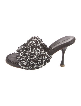 Bottega Veneta Intrecciato Weave Braided Accents Slides