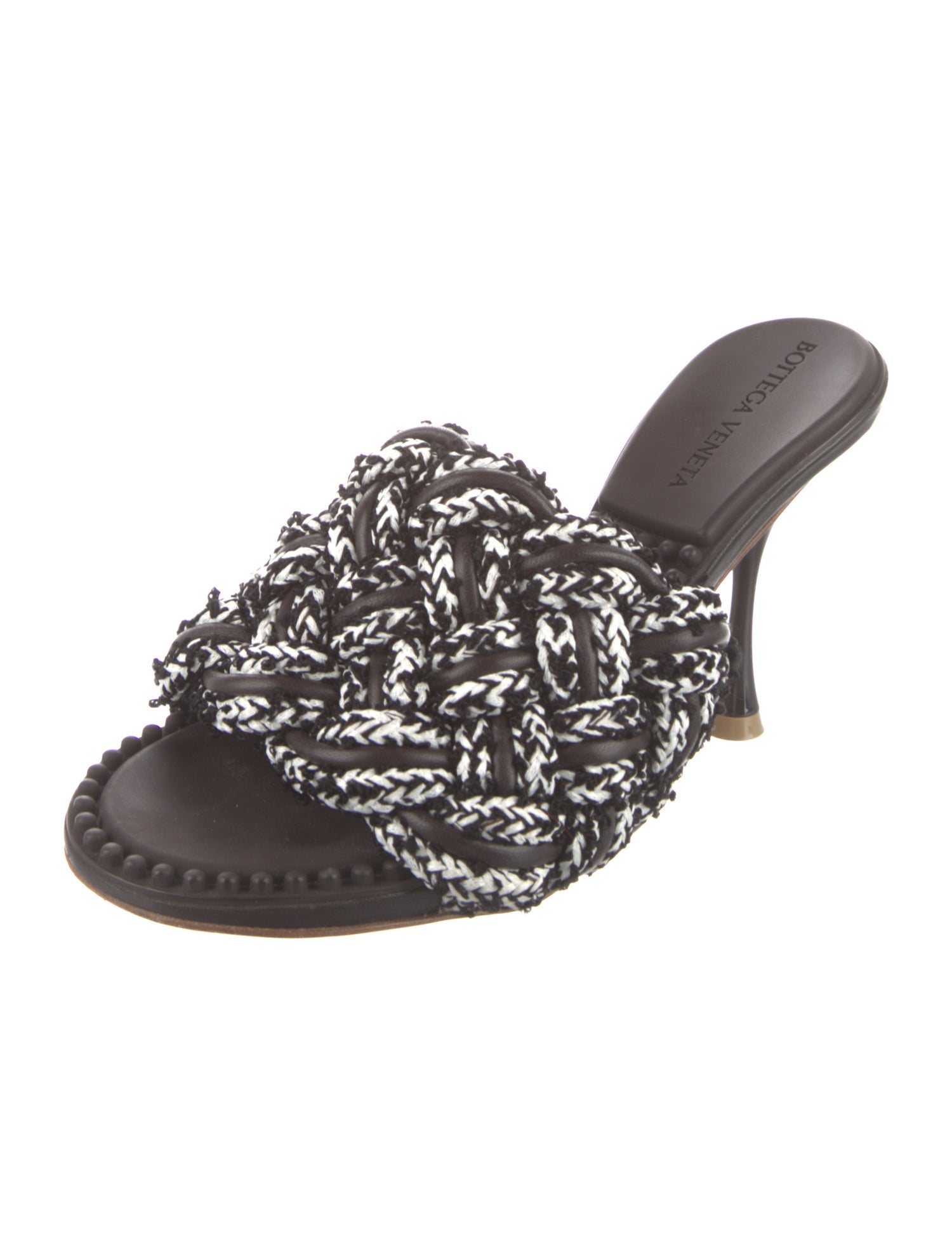 Bottega Veneta Intrecciato Weave Braided Accents Slides