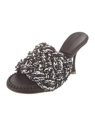 Bottega Veneta Intrecciato Weave Braided Accents Slides