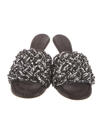 Bottega Veneta Intrecciato Weave Braided Accents Slides