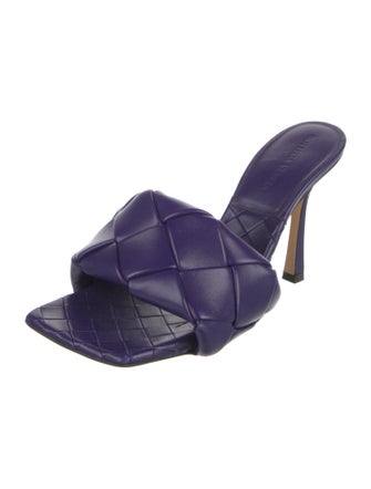 Bottega Veneta Intrecciato Weave Leather Slides