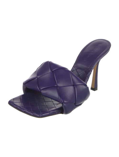 Bottega Veneta Intrecciato Weave Leather Slides