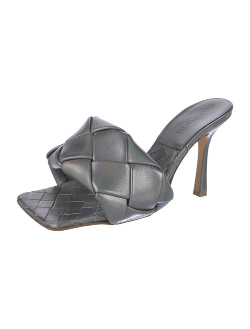 Bottega Veneta Intrecciato Weave Leather Slides