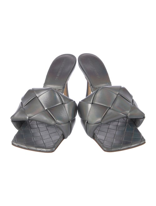 Bottega Veneta Intrecciato Weave Leather Slides
