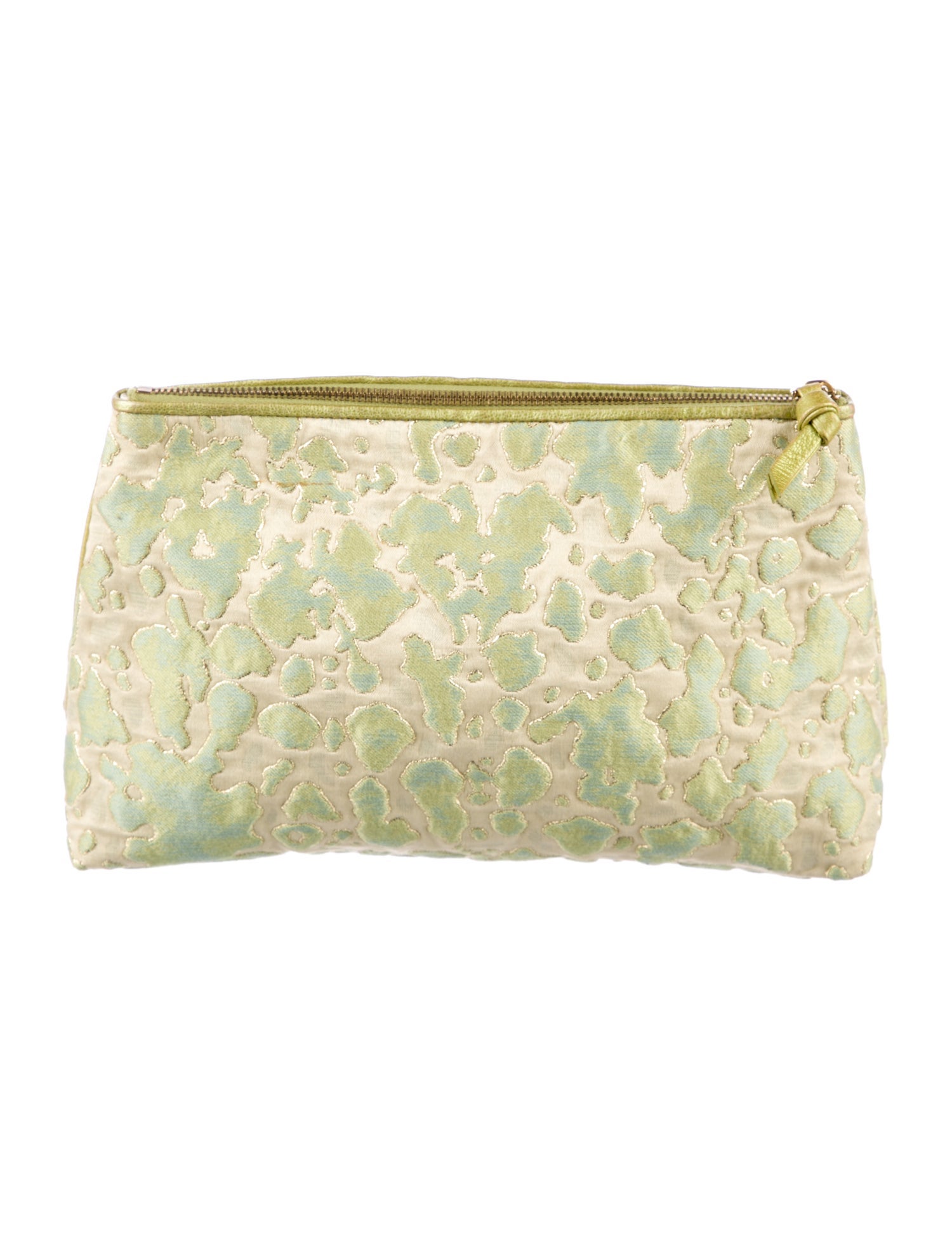 Bottega Veneta Canvas Metallic Cosmetic Bag