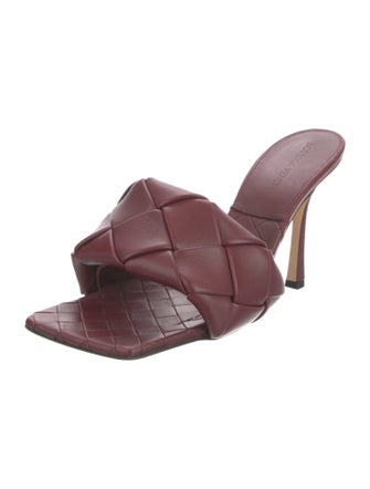 Bottega Veneta Intrecciato Weave Leather Slides