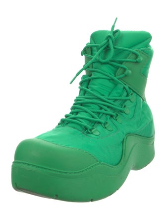 Bottega Veneta Nylon Lace-Up Boots