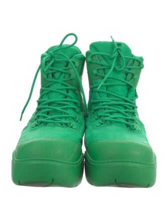 Bottega Veneta Nylon Lace-Up Boots