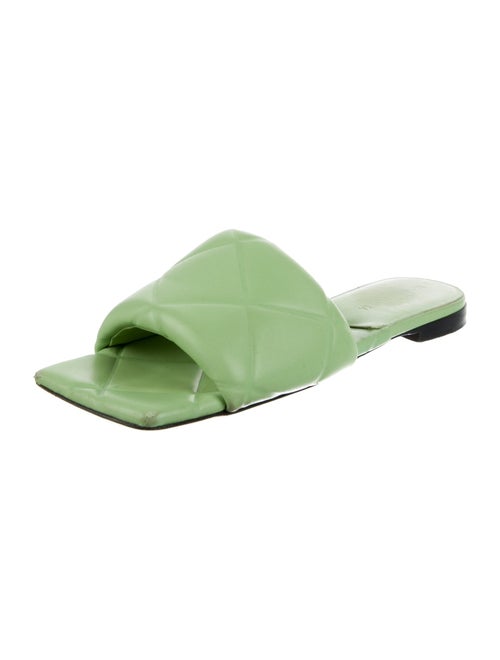 Bottega Veneta Fettucce Leather Slides