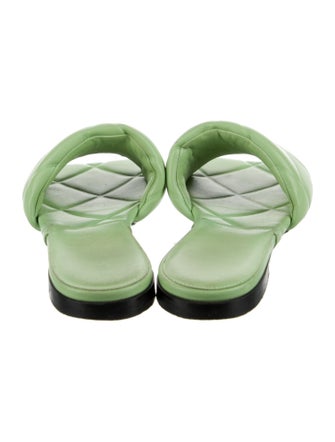 Bottega Veneta Fettucce Leather Slides