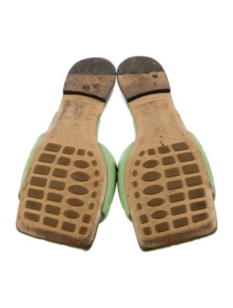 Bottega Veneta Fettucce Leather Slides