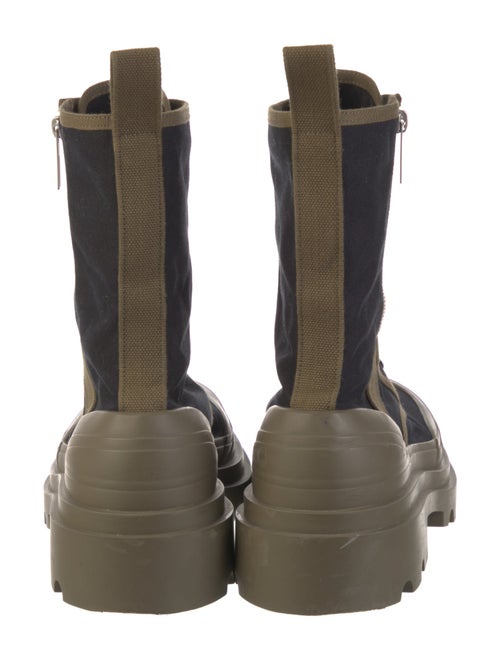 Bottega Veneta Canvas Lace-Up Boots