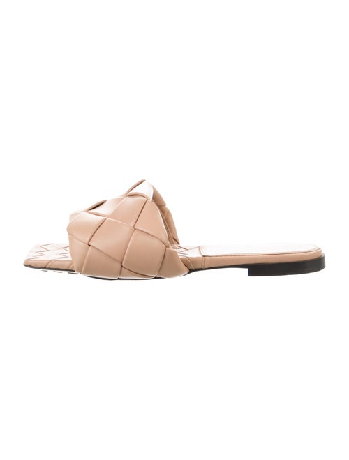 Bottega Veneta Intrecciato Weave Leather Slides