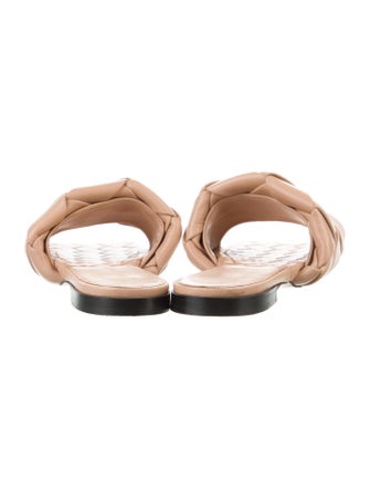 Bottega Veneta Intrecciato Weave Leather Slides