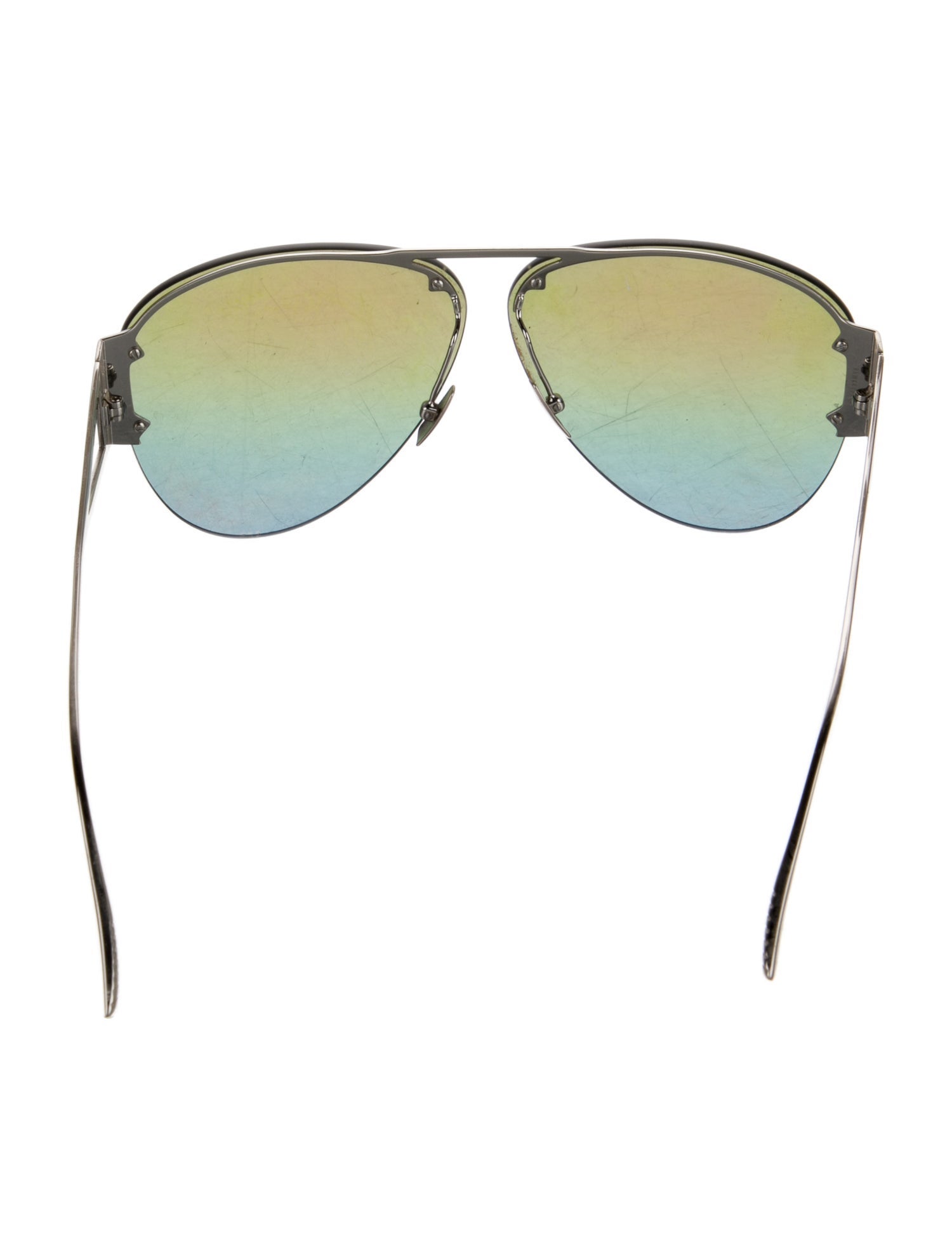 Bottega Veneta Aviator Mirrored Sunglasses