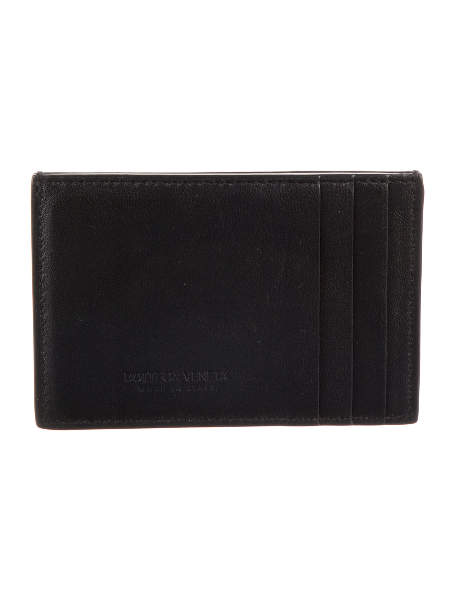 Bottega Veneta Intrecciato Weave Lambskin Card Holder