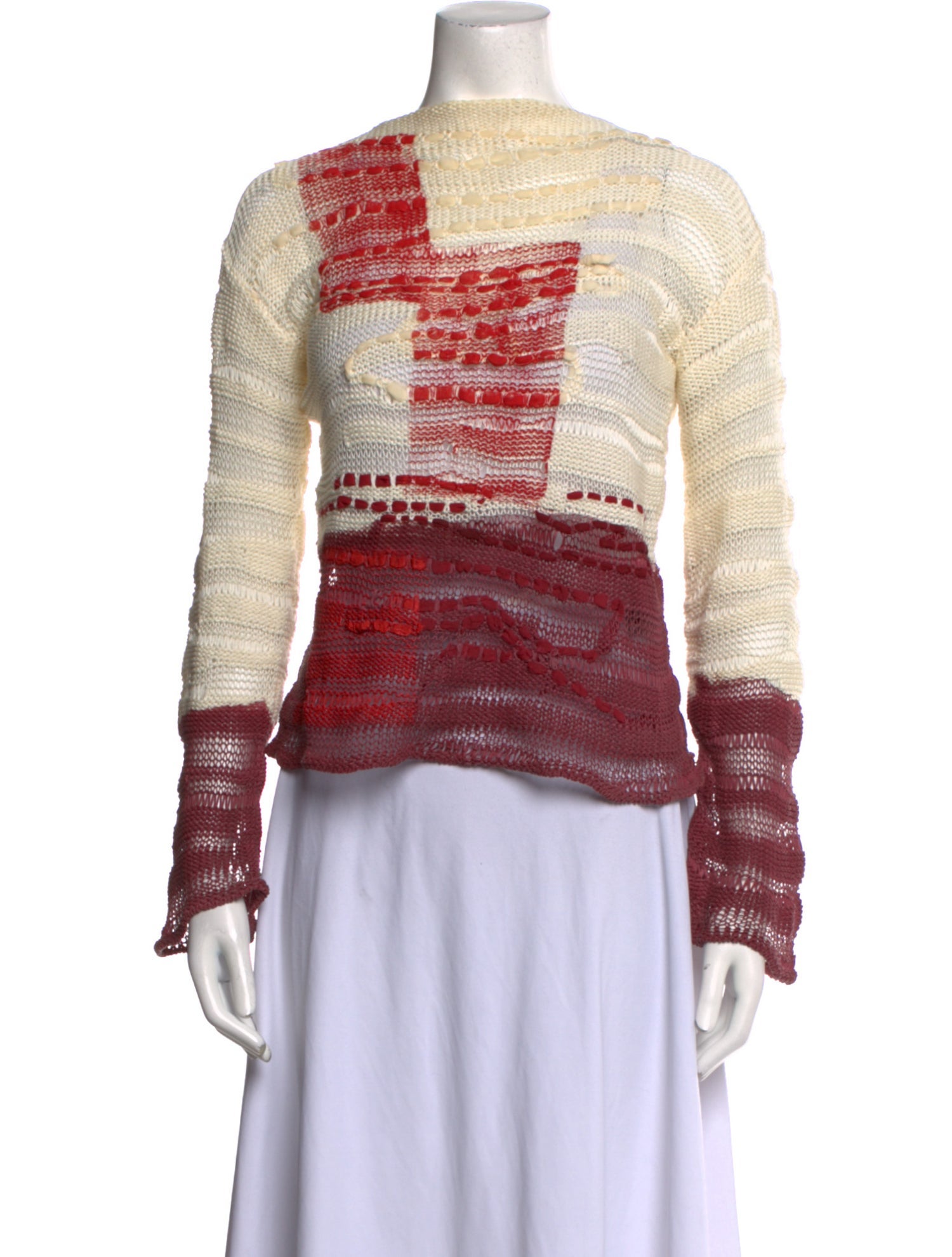 Bottega Veneta Striped Crew Neck Sweater