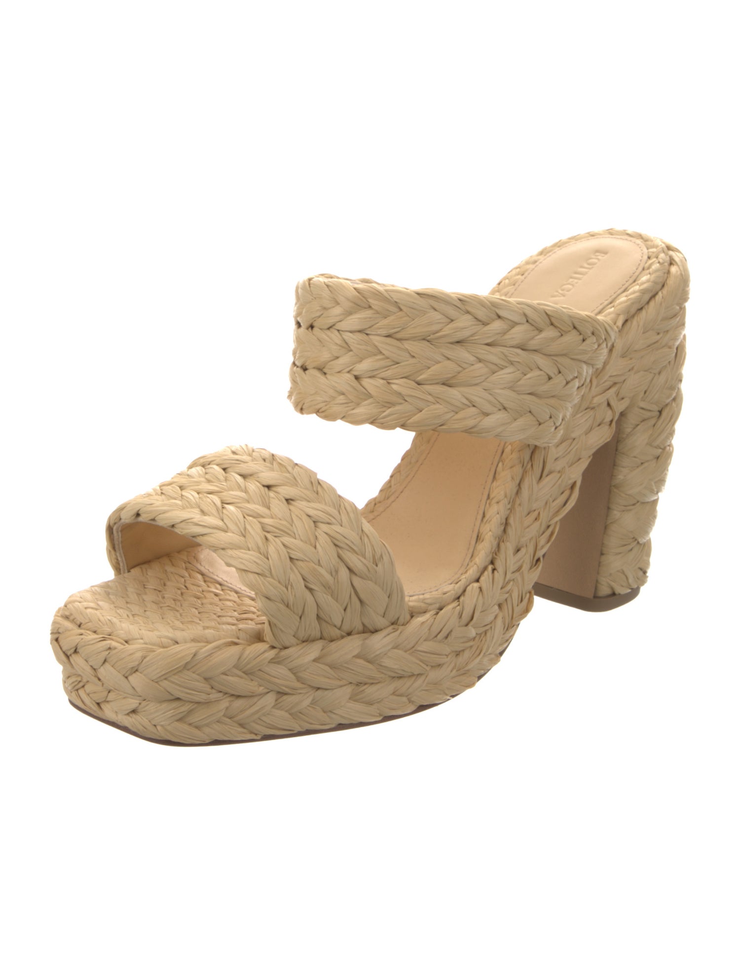 Bottega Veneta Straw Braided Accents Espadrilles