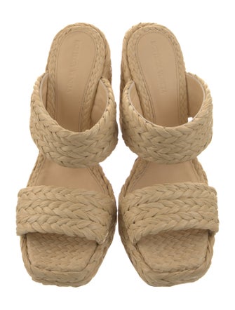 Bottega Veneta Straw Braided Accents Espadrilles