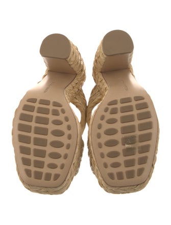 Bottega Veneta Straw Braided Accents Espadrilles