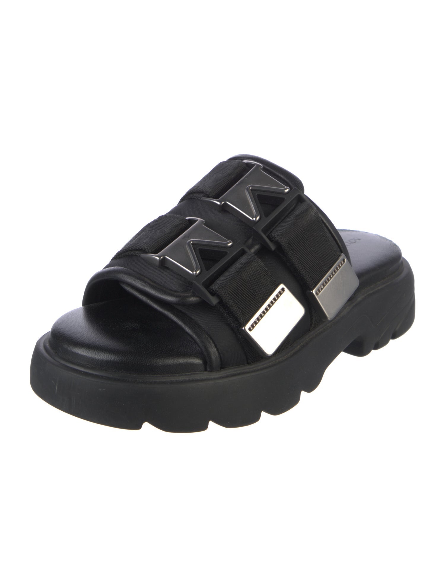Bottega Veneta Leather Leather Trim Embellishment Slides