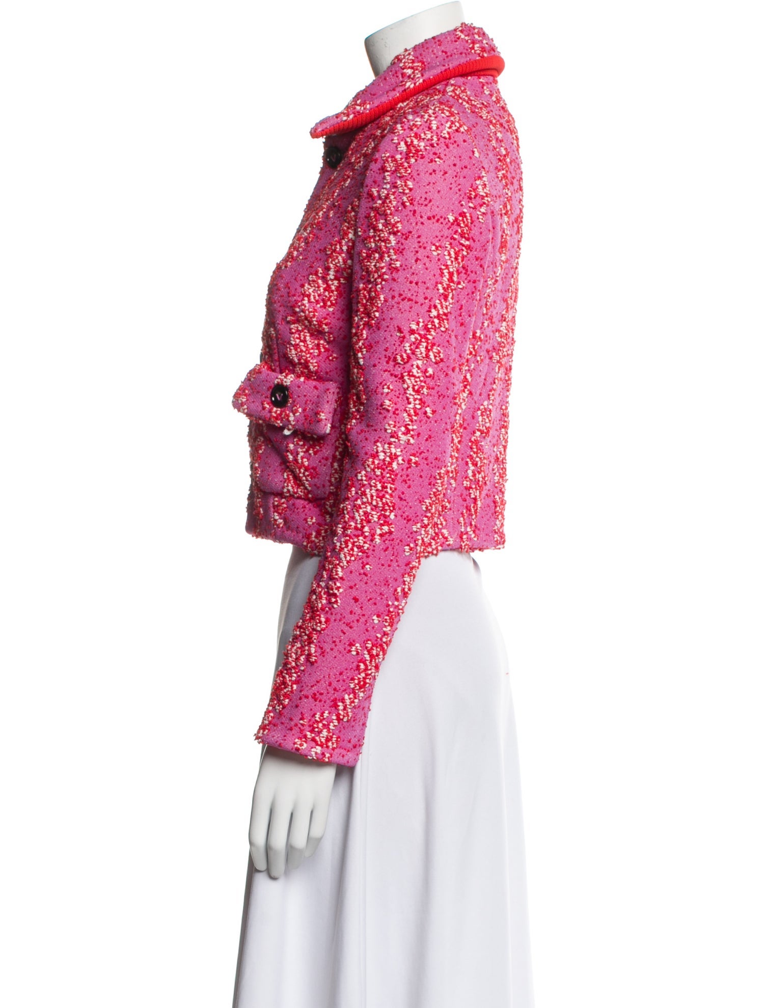 Bottega Veneta Tweed Pattern Jacket